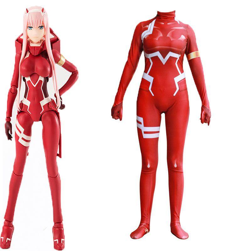 Stunning Anime Darling In The Franxx Zero Two 02 Cosplay Sexy Bodysuit For Women