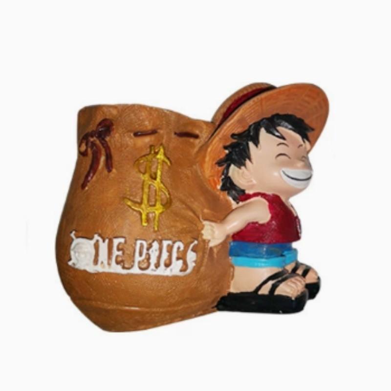 One Piece Monkey D Luffy Resin Pen Holder With Cartoon Style For Graduation And Gift Giving