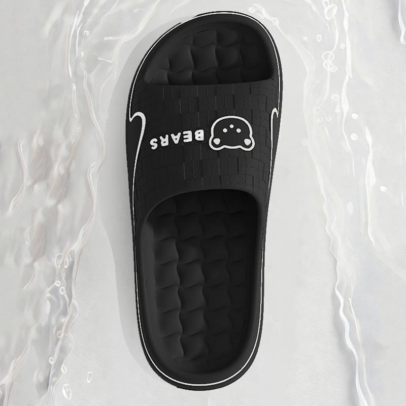 Summer Slide Slippers Women Men New Anti-Slip Bathroom Home Slippers Indoor House Shoes Shower Sandals
