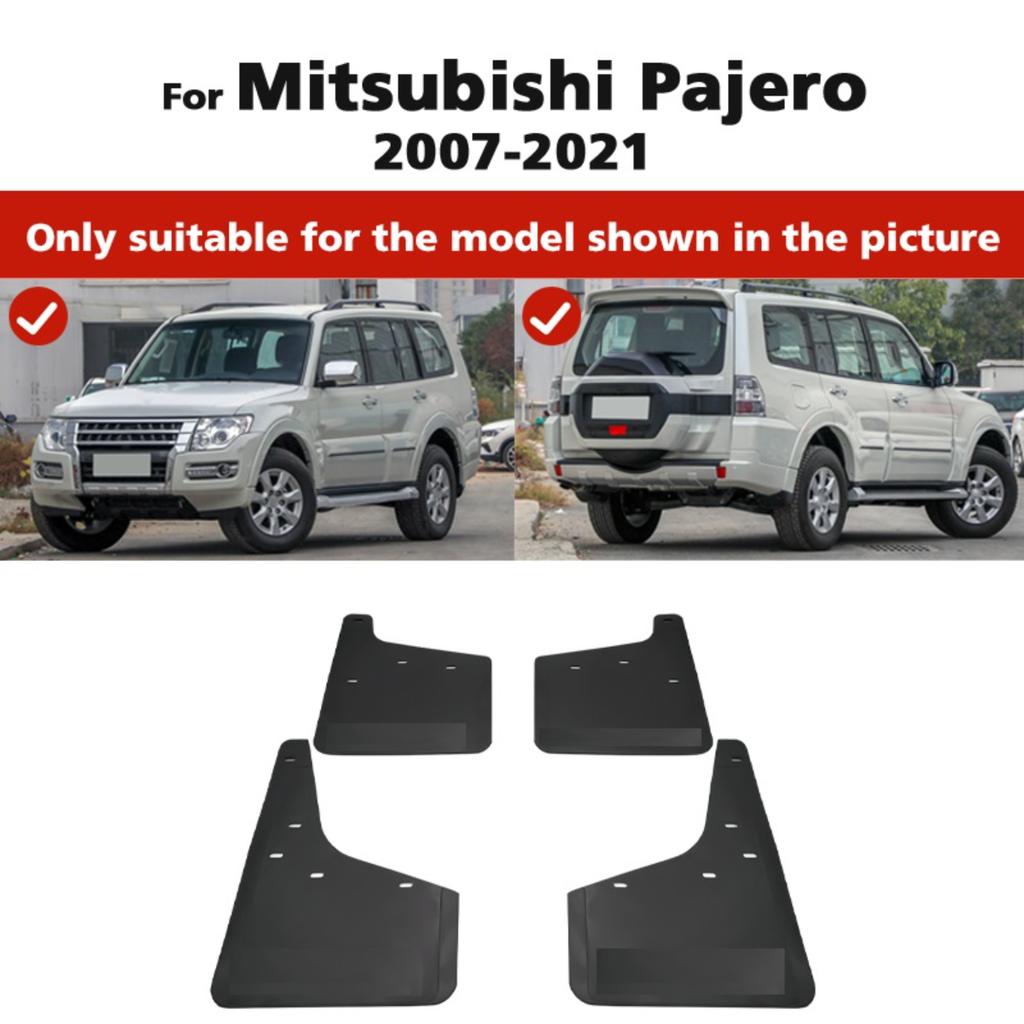 4 st Stänkskydd Bil Stänklappar Kompatibla med Mitsubishi Pajero Montero 2007-2021 2017 2018 2019 2020