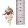 Men Nordic Retro Stick Black Bronze Viking Shirt Accessory Brooch Wolf Head Badge Lapel Pin