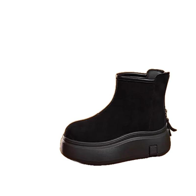 Comfortable warm snow boots women's winter new small thick-soled Martin boots fleece warm outdoor cotton shoes