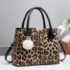 Leopard Print Handbag Tote Bag for Women 2025,Simple Luxury Shoulder Bag Crossbody Purse