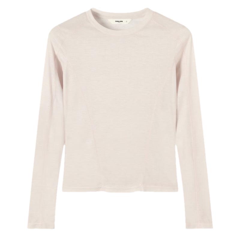 TonLion Women s 2026 Spring Slim-Fit Long Sleeve T-Shirt L