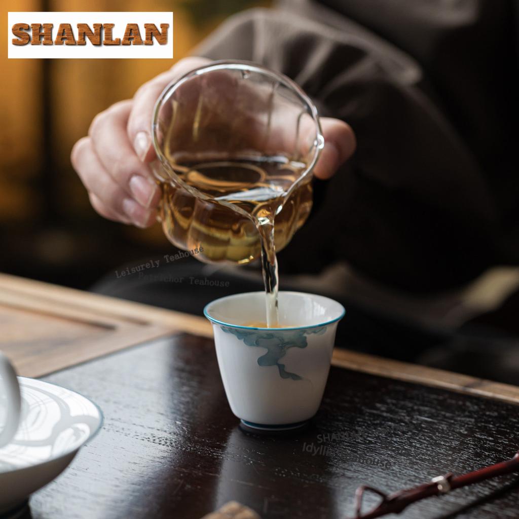 2pc/lot Stack Painting Cloud Teacup Japanese Tea Bowl Tea Pair Tea-tasting Smelling Cup Jianzhan Master Cups For Tea Craft 45ml