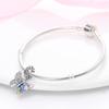 Pan Family Design Copper Silver Plated Airplane Luggage Butterfly Bag Beads Suitable For Pan Family Bracelet Diy