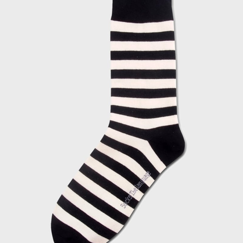 

НОСКИ ЯЗЫК Однотонные Полосатые Носки (черный) FREE