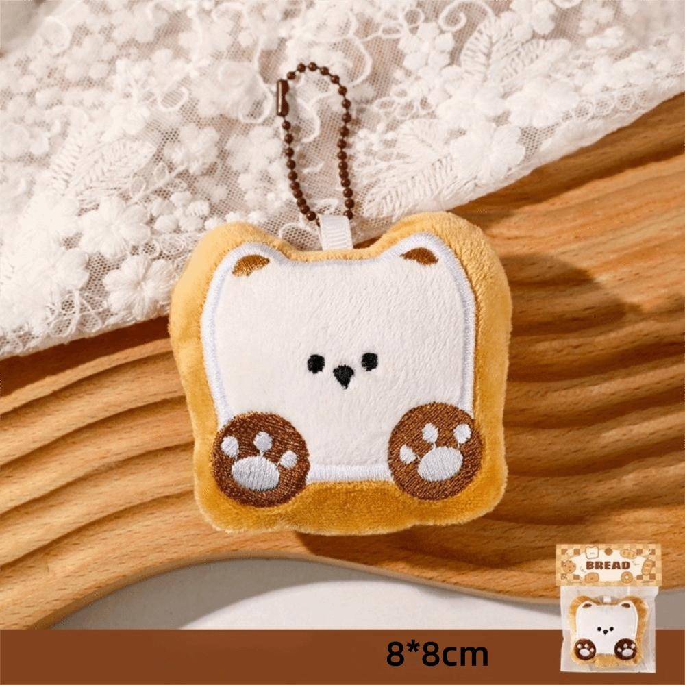 Little Bread Dolls Bags Pendants Plush Key Chain Cute Pendants Keychains Girl Backpack Accessories