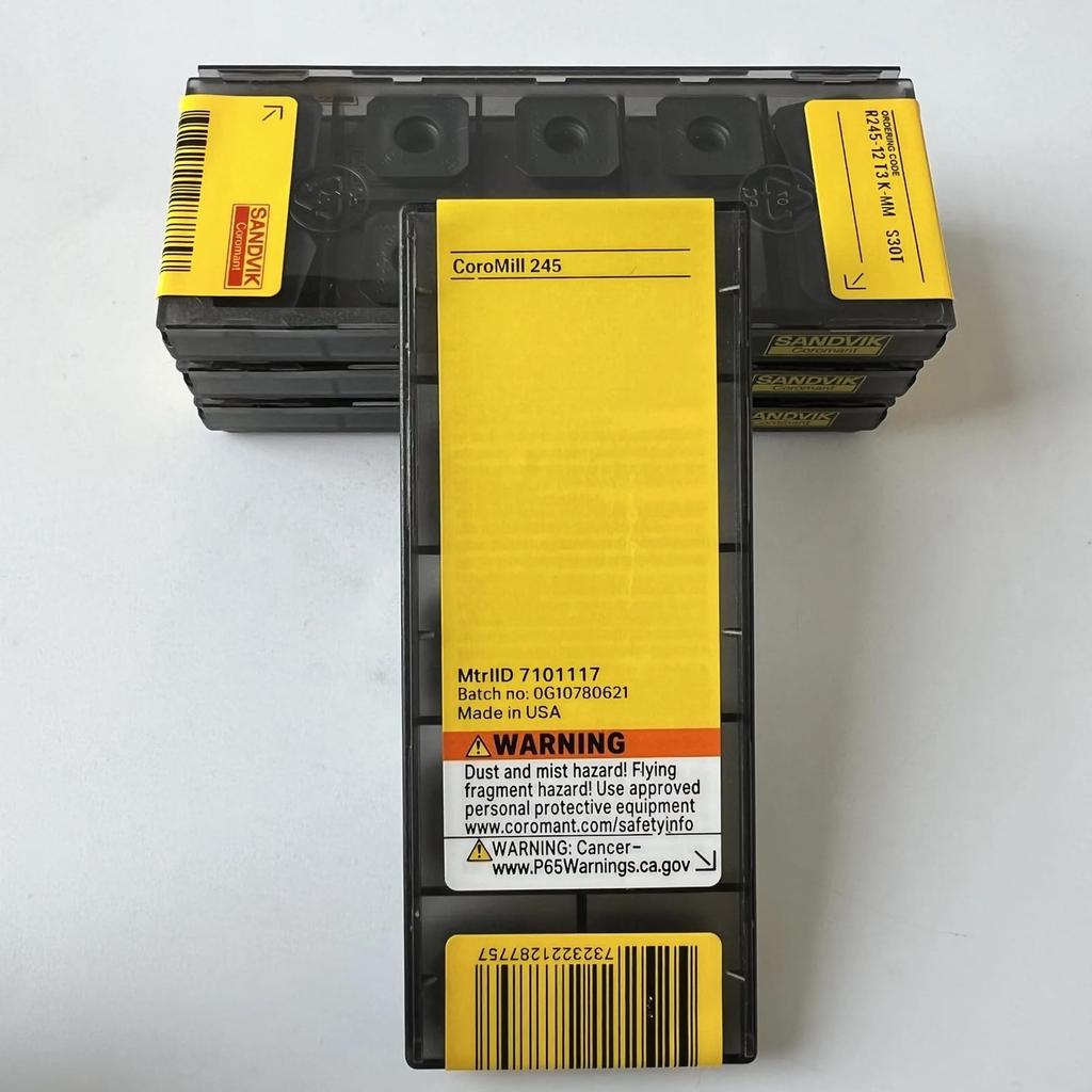Original Sandvik / R245-12T3K-MM S30T /CNC lathe carbide blade tool 10 Pcs