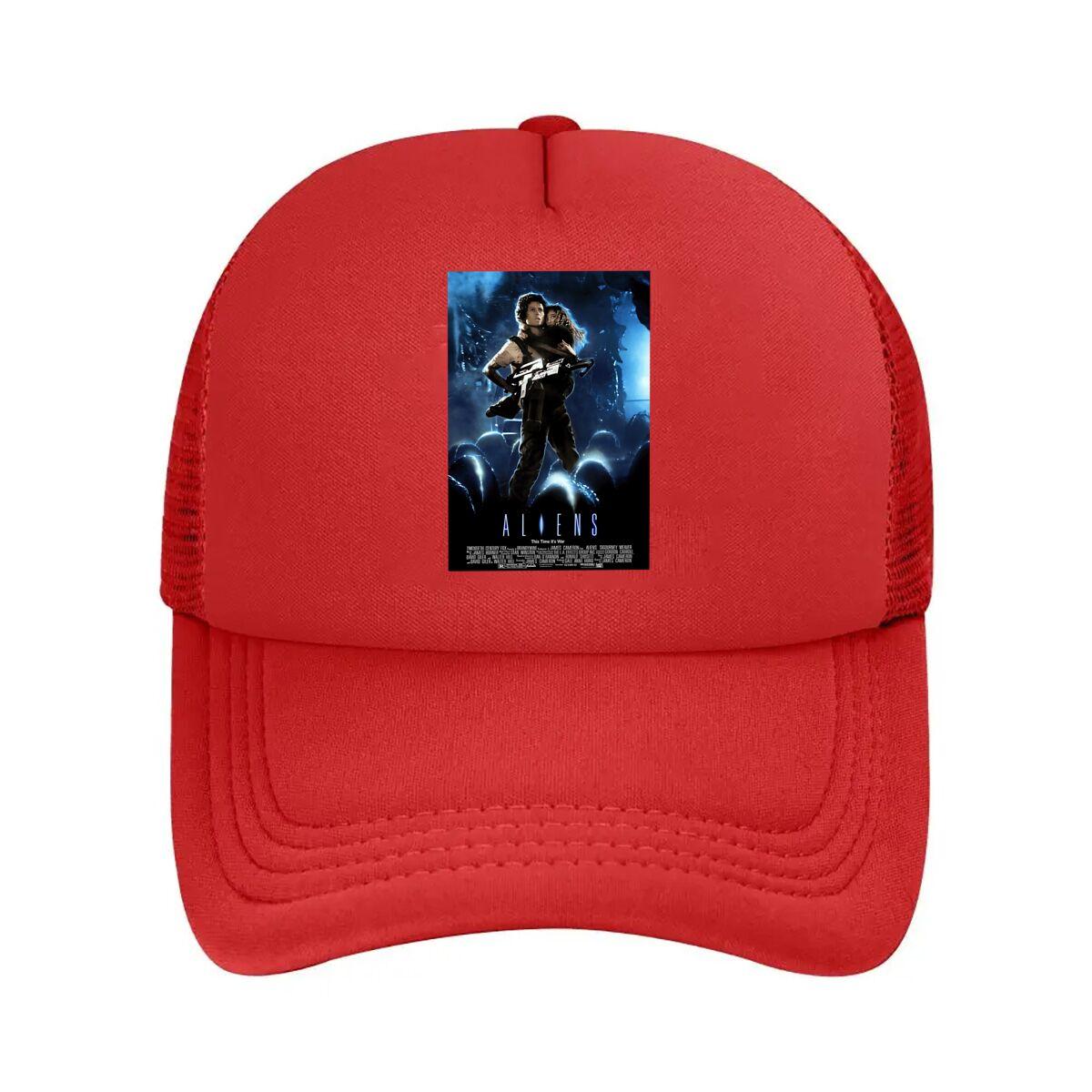 Aliens Movie Film - Inspired, Sci - Fi Poster Design Mesh Baseball Cap One Size
