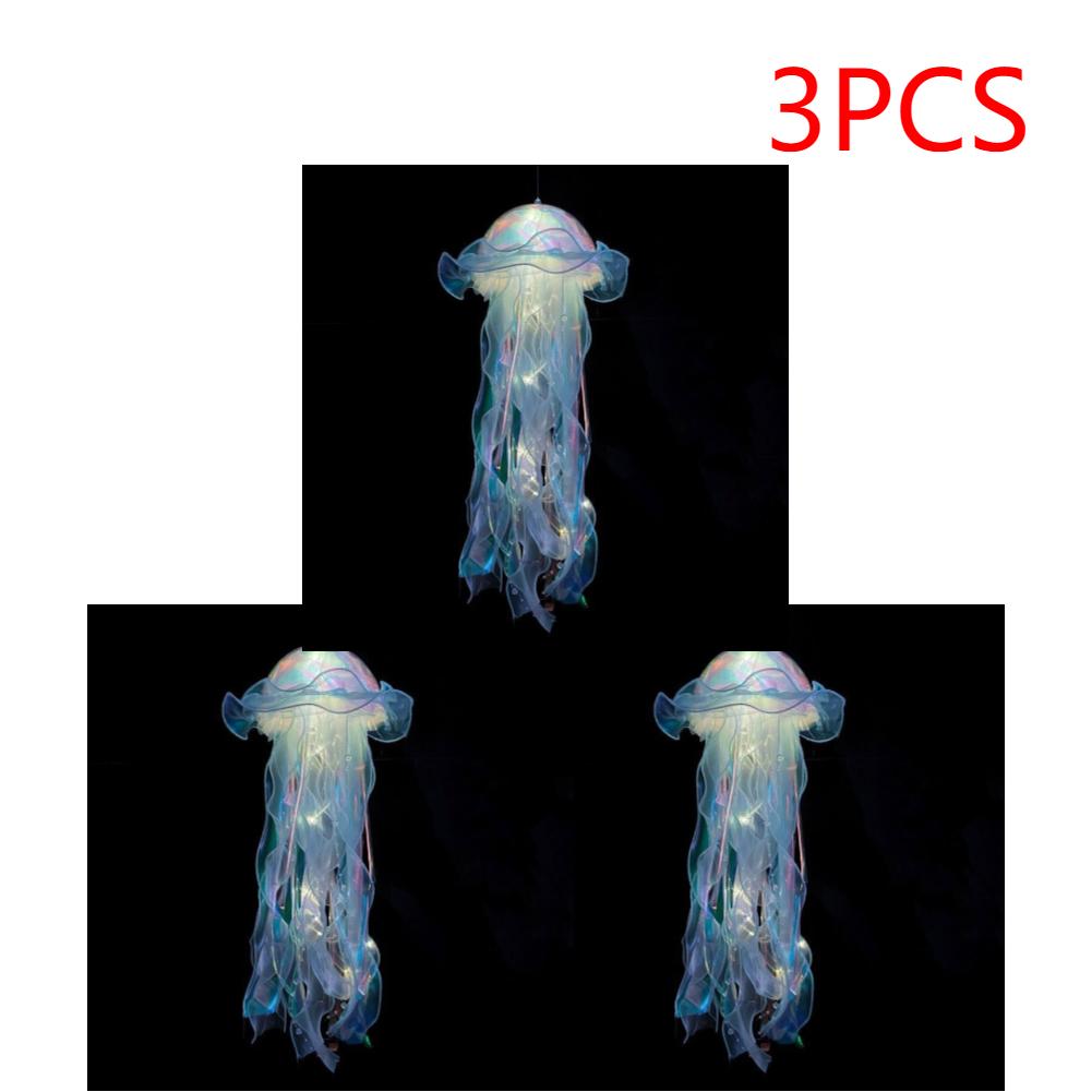 1-5PCS LED Jellyfish Lamp Button Battery Portable Flower Light Atmosphere Decoration Lamp Bedroom Night Lamp For Room Home Decor