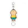 SK Japan Crayon Shin-chan Rubber Reel Keychain Baby Bo-chan