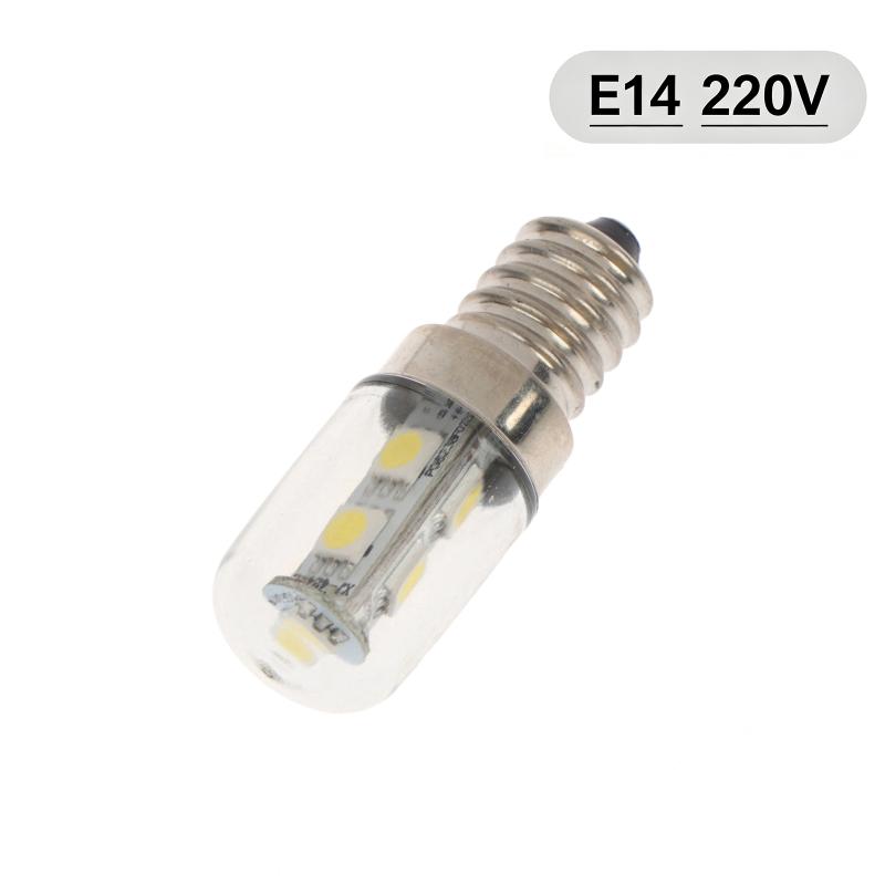 E12 E14 E17 Led Fridge Light Bulb 220V Refrigerator Corn Bulb Led Lamp Cold White Replace Halogen Chandelier Lights