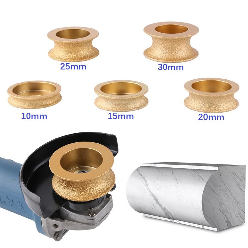 3 Zoll 75mm Halbkreis-Kantenrad Löt Diamant Winkelschleifer Stein Schleifscheibe Halbkreisförmige Kante Glas Keramik Schleifen
