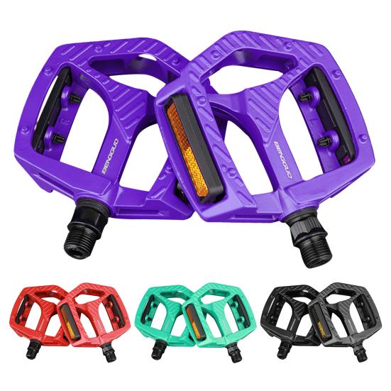 1 pereche de pedale de bicicletă cu rulmenți etanșați, design gol, port filetat universal antiderapant, pedale MTB, accesorii pentru ciclism