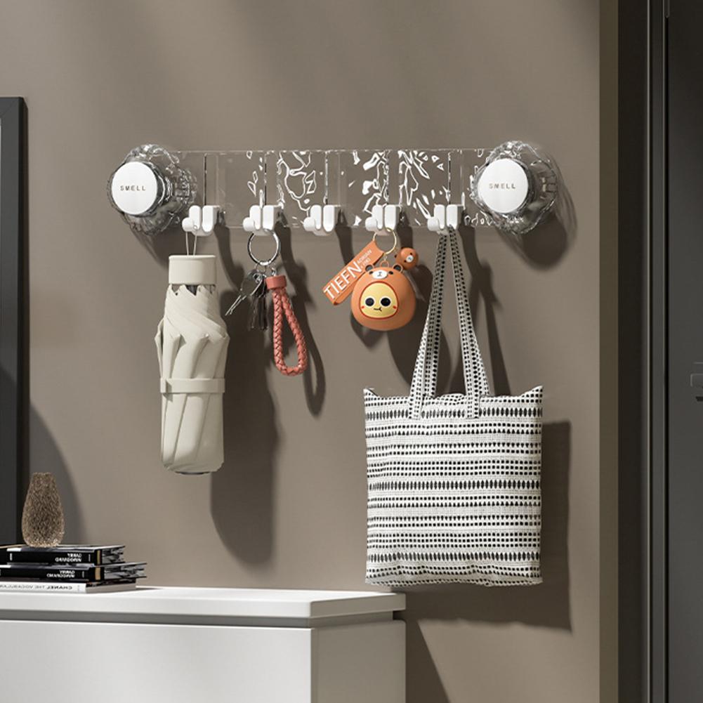Corrugated Wall Hook For Bathroom Space Saving Non Punch Wall Towel Hanger For Home/Office Organizer