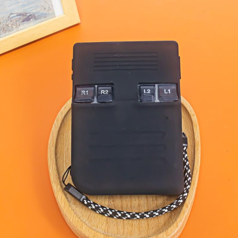 Console Case Silicone Cover Waterproof Soft Case Flexible Skin with Lanyard for RG35XX Plus Gamepad Protector Housing