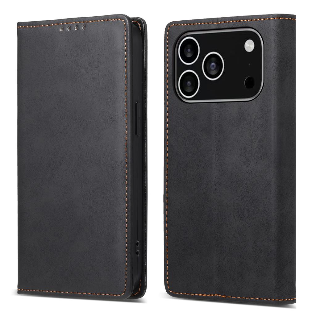 For iPhone 17 Pro Wallet Case RFID Blocking PU Leather Phone Cover
