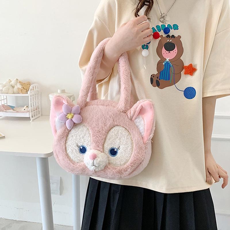 Lina Belle Winnie Plush Shoulder Bag Adorably Cute Handbag For Girls And Women
