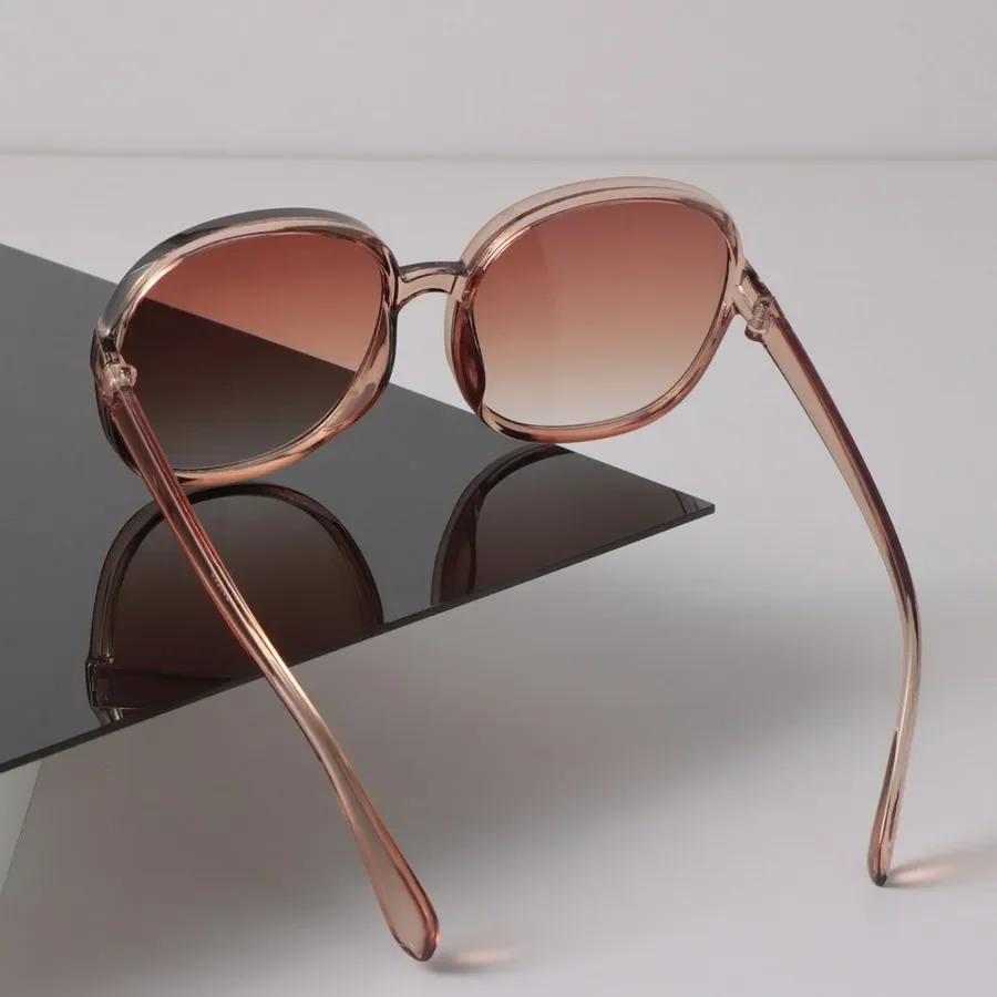 Fashion Sunglasses Women Men Round Mirror Big Frame Brand Designer Black Sun Glasses Trendy Eyewear Unisex Sexy Classic