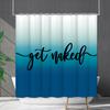 Shower Curtain Waterproof And Mildew-Proof Digital Printing English Alphabet Shower Curtain Bathroom Shower Cloth Partition Curtain Free Of Punching