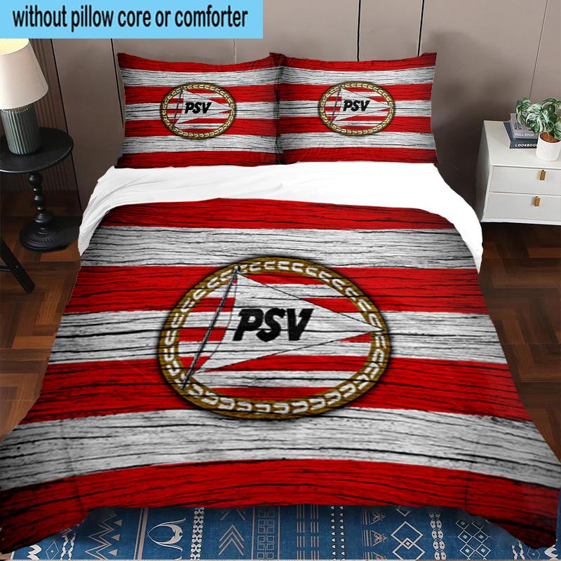 Psv Eindhoven Crest 3PCS Bedding set,Ideal for1pc Duvet Cover And 2pcs Pillowcases Perfect for Christmas gift,Ideal for Bedroom, Dormitory