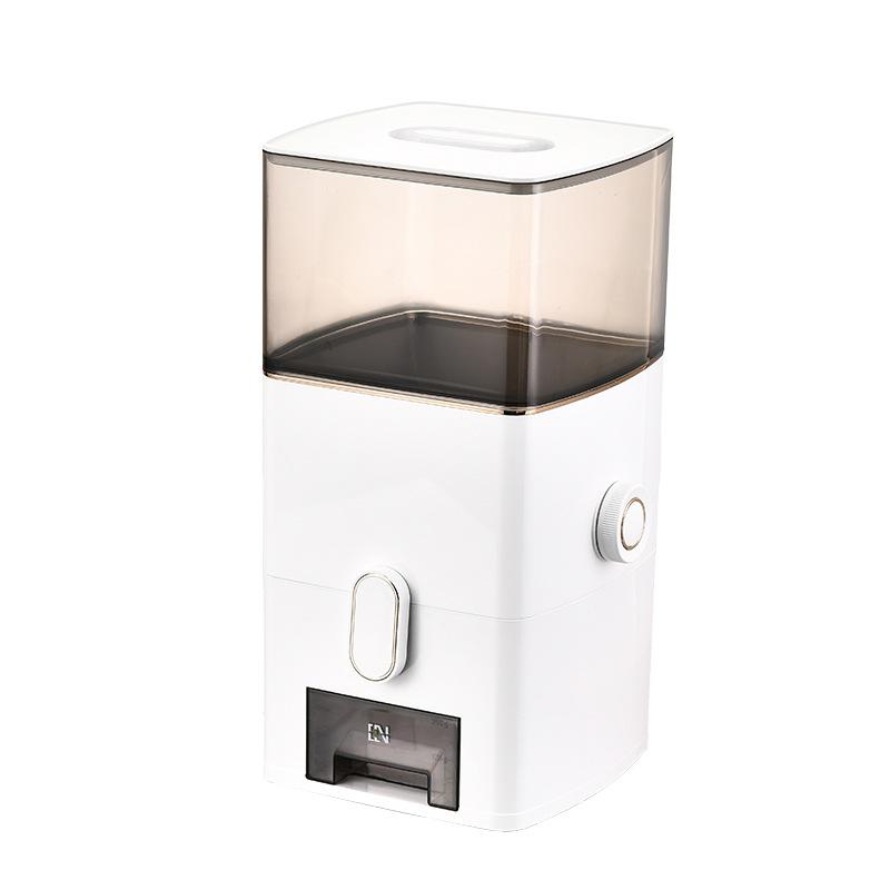 

2026 Large Rice Dispenser 6kg Airtight Flour Storage Container with Pouring Cup Insect-Proof Moisture-Proof Food Storage Bin білий