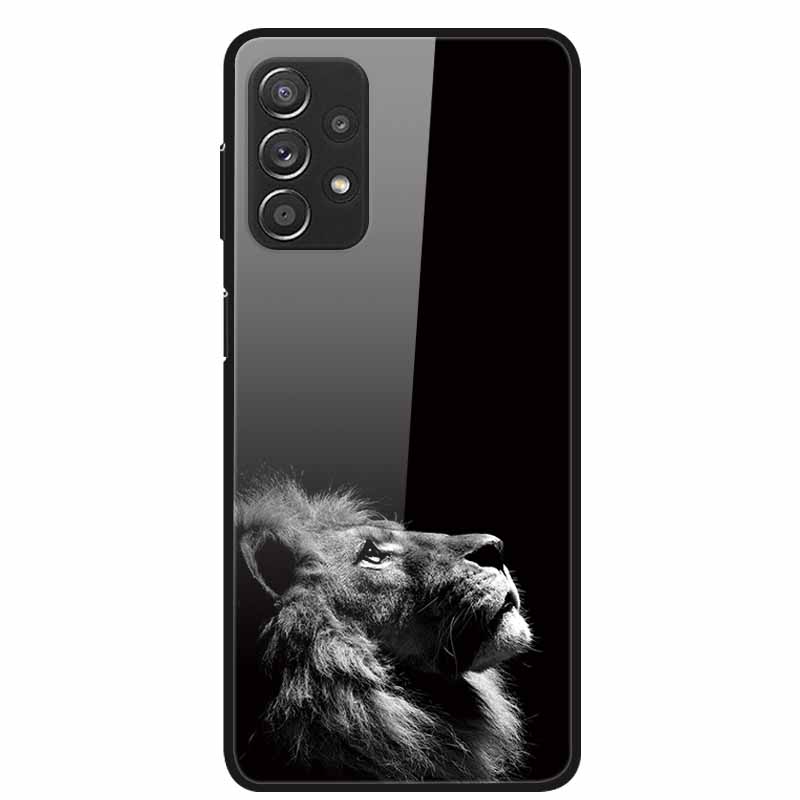For Samsung A52 5G 4G Cases A52s 5G Tempered Glass Hard Back Cases For Samsung Galaxy A52 5G Phone Covers Funda A 52s 2022 A528B