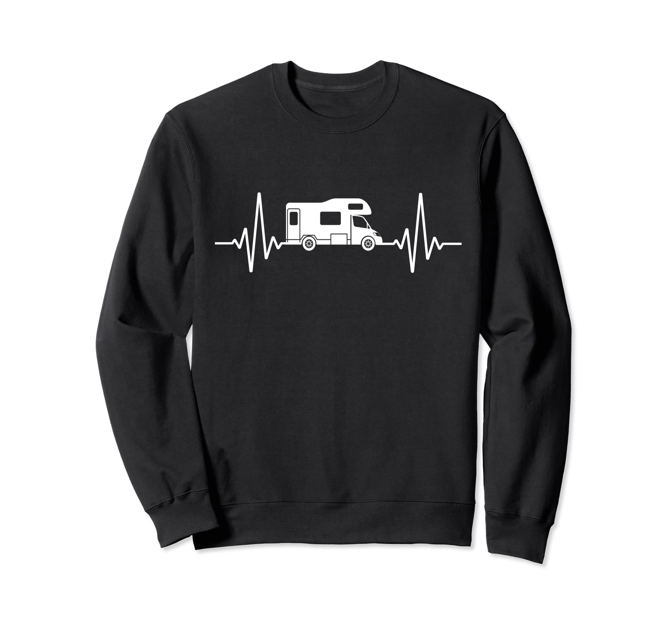 

Camper Heartbeat Camping Caravan Camper Camper Sweatshirt чёрный