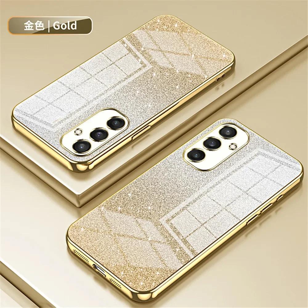 Luxury Glitter Bling Soft Silicone Phone Case for Samsung Galaxy S26 Ultra S26 Pro S25 Edge Plus S24 FE S23 S22 Shockproof Bumper Cover Funda