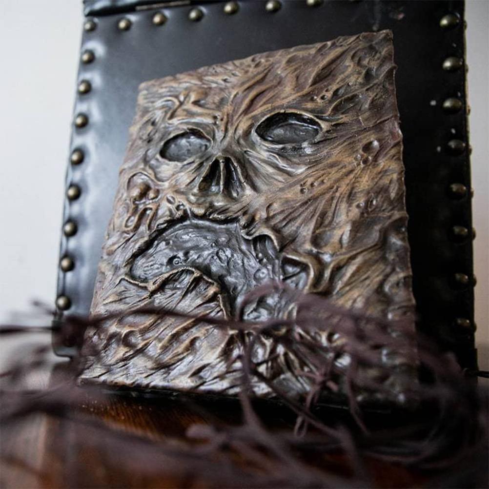 Evil Dead Buch Zauberbuch Leder Hardcover Journal Zaubersprüche Dekoration Horrorfilm Requisite Dekor