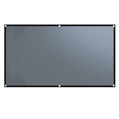 1080p Simple Portable Metal Anti-light Projector Screen 16:9 Hd Foldable Home Movie Projection