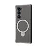 Carbon Fiber Leather Rotating Ring Bracket Phone Case for Samsung Galaxy Z Fold 6 5 4 Fold6 Fold5 Fold Protective Cover