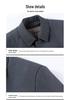 2024 Men's Winter Down Jacket - Mid-length Business Lapel Coat with Detachable Liner