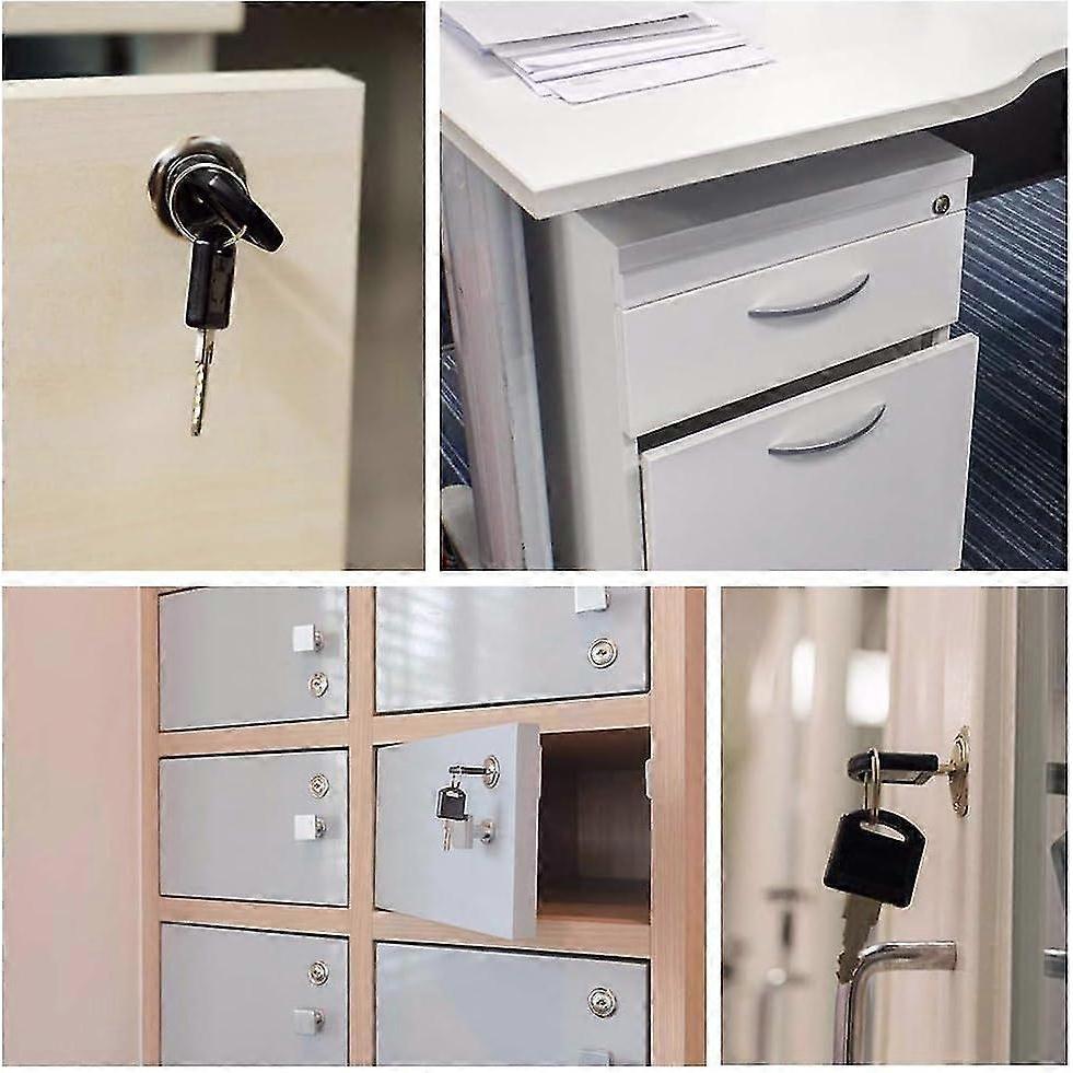 5pcs Security Lock 30mm Cabinet Drawer Lock With Mailbox Lock Combination Cylinder Lock Cabinet Door Lock - DD