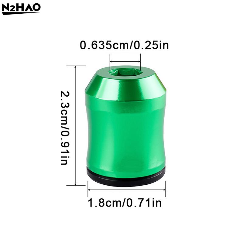 Magnetic Screw Ring, 1/4 Inch (6.35mm) Hex Screwdriver Head Magnetic Ring, Universal Bit Magnetizer With Dual-Layer Enhanced