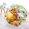 Winnie the Pooh, Piglet Automatic Opening and Closing Umbrella, Compact Travel Umbrella, Lightweight and Portable, Suitable for Beach Commut