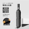Fully Automatic Three-fold Small Waist Solid Color Umbrella Reinforced, Thickened and Strong, Wind and Rain Resistant Dual-purpose Vinyl Parasol