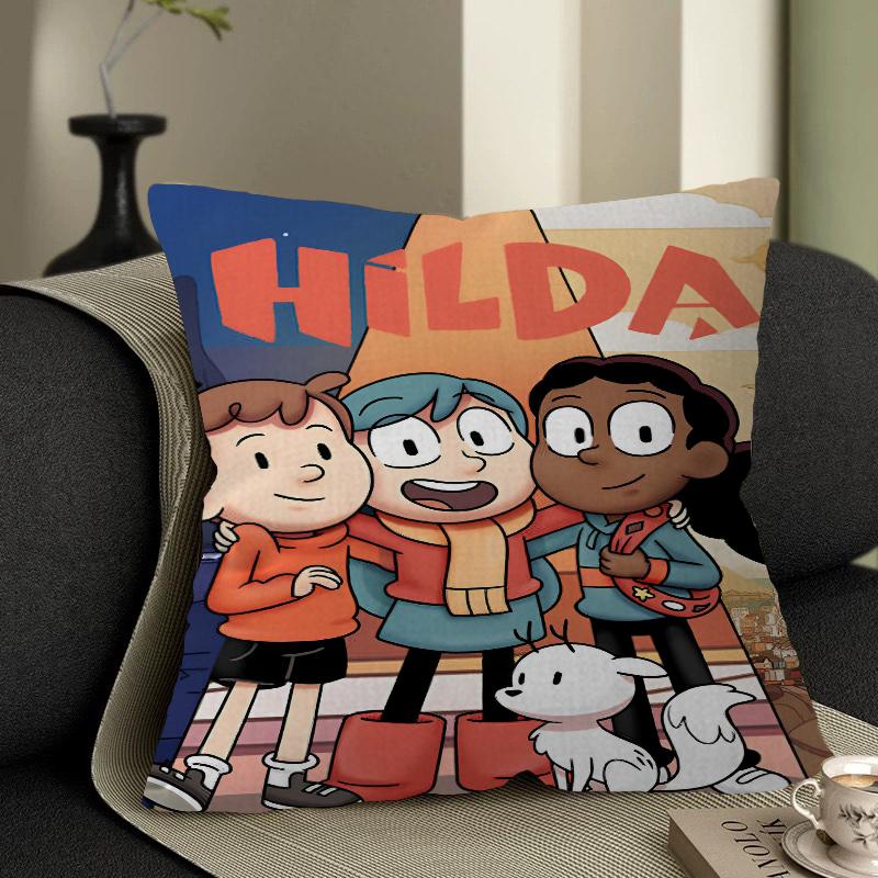 Animated TV Series H-Hilda Pillow Cushion Cover Pillowcase Living Room Sofa Home Decor Customized