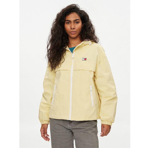 Windbreaker Tommy Jeans Chicago DW0DW17747, Yellow, Standard Fit