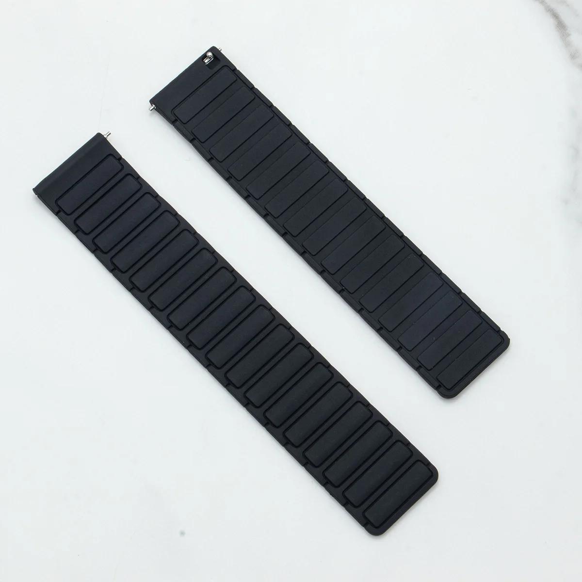 

22 мм 20 мм Силиконовый ремешок для Garmin Active 6 5/Venu 3 2 /Vivoactive 6 5 4 Ремешок для Garmin Forerunner 55 158 245 255 265 745 965 22mm width band чёрный