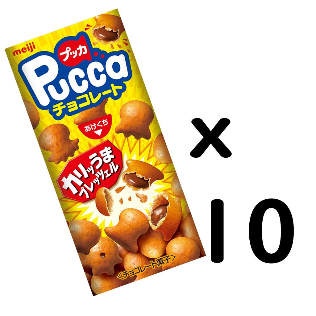 Meiji Pukka Chocolate 39g X 10 Pieces