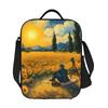 Oil Painting Bag - Non-Food Contact Suitable Dining, Hand Washable Square Bag with Artistic Oil Design, for Non-Consumable Use