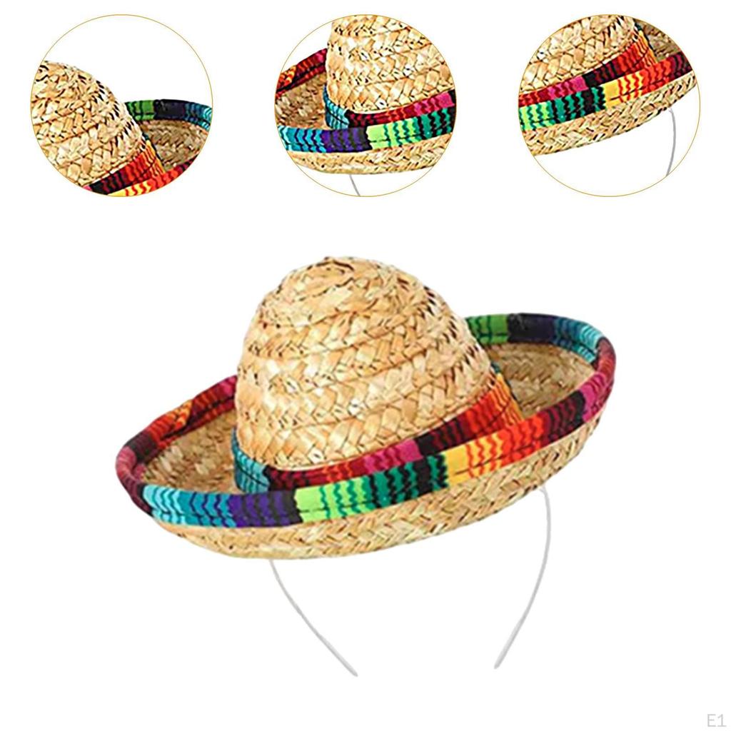 Colorful Fiesta Hat Headband for Spooky Celebrations
