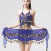 Glitter Sequins Belly Dance Waist Chain Hollow Bellydance Coins Belt Hip Scarf Skirt  Ladies