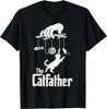 Lustiges Katzenpapa Leben Der Pate Vatertag Herren Vintage T-Shirt