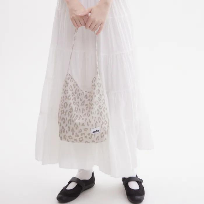 Leopard Bucket Bag (Light Beige)