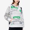 Fila X MIHARA Fashion Casual Letter Logo Loose Print Hoodie Women Hoodies Coconut-White F11W243208F-IV