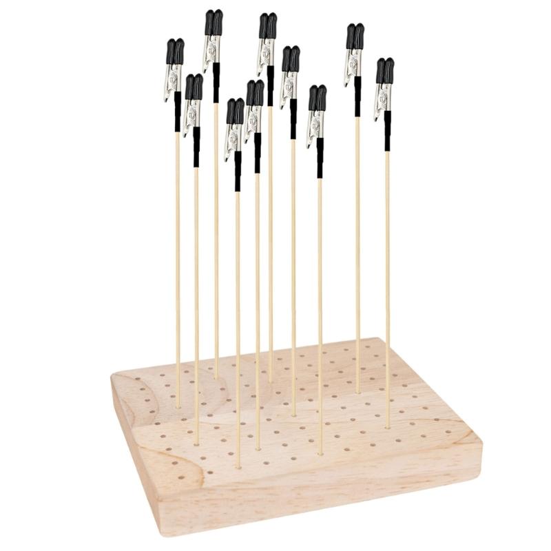 Professional Model Coloring Stand Collection Hardwood Miniature Model Holder For Precise Application And Easy Assembly