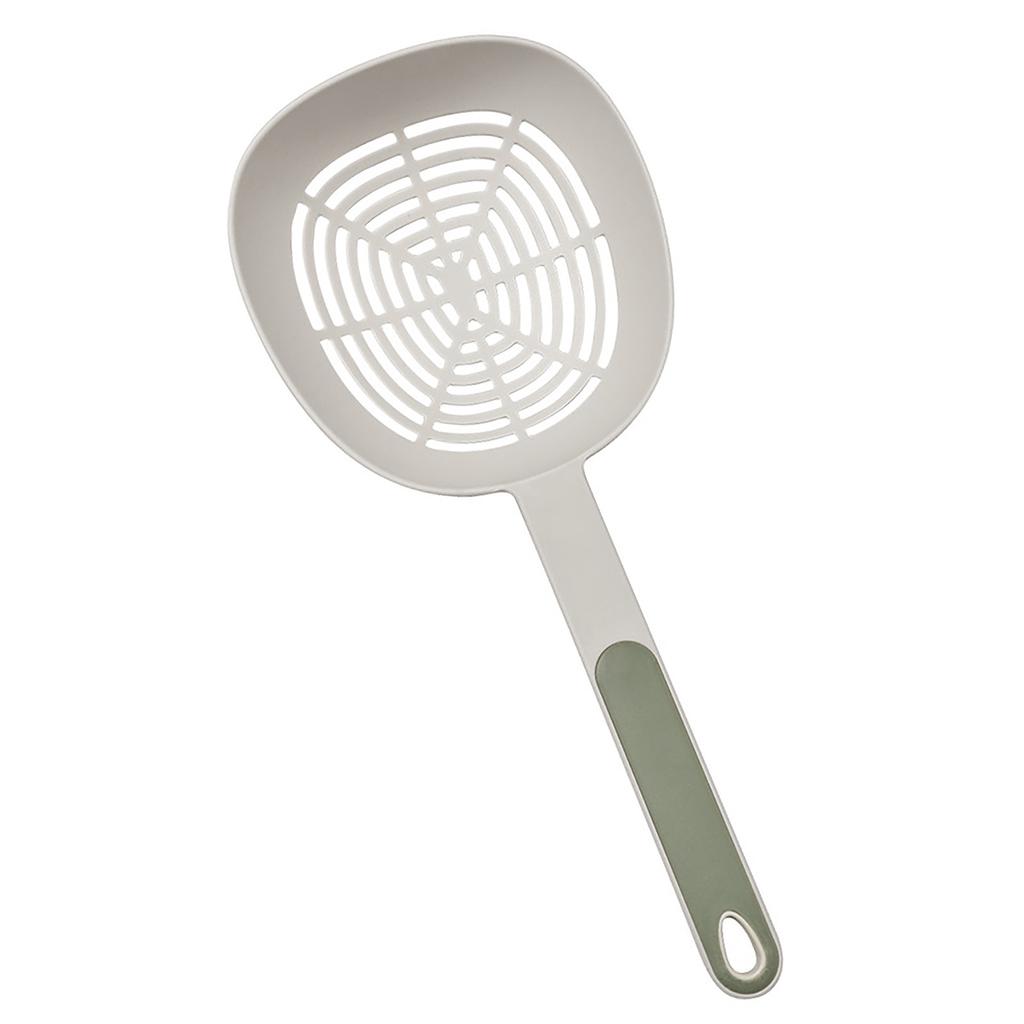 Nylon Skimmer Spoon Professional Food Grade Heat Resistance Draining Large Capacity Strainer Spoon for Kitchen